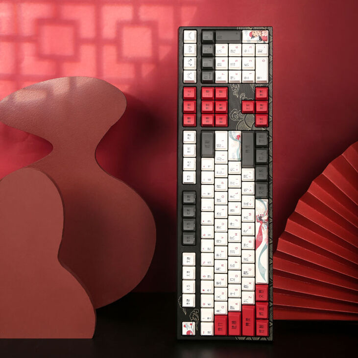 Varmilo VEA108 Beijing Opera Gaming Tastatur, MX-Brown, weiße LED - US Layout image number 4