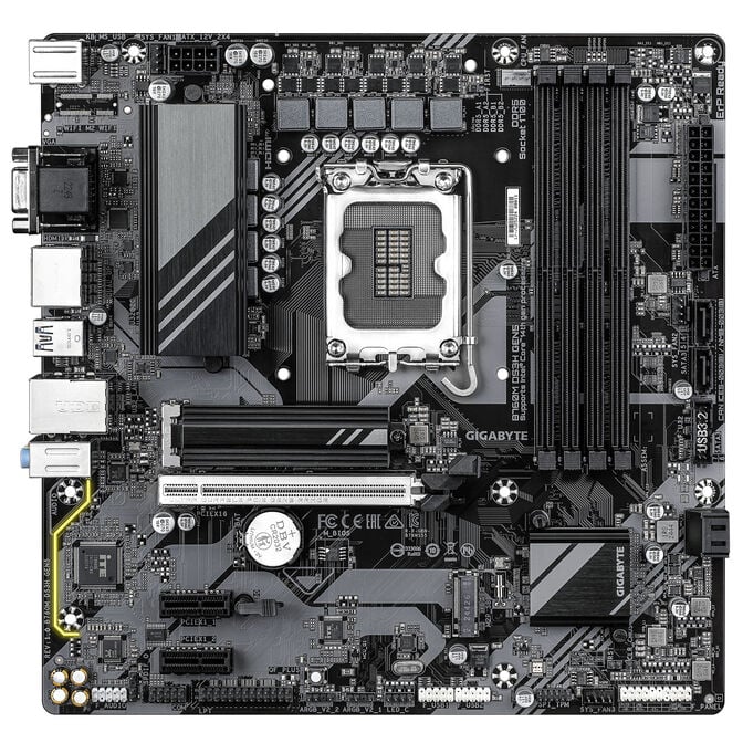 GIGABYTE B760M DS3H GEN5, Intel B760 Mainboard - Sockel 1700, Micro-ATX, DDR5 image number 2