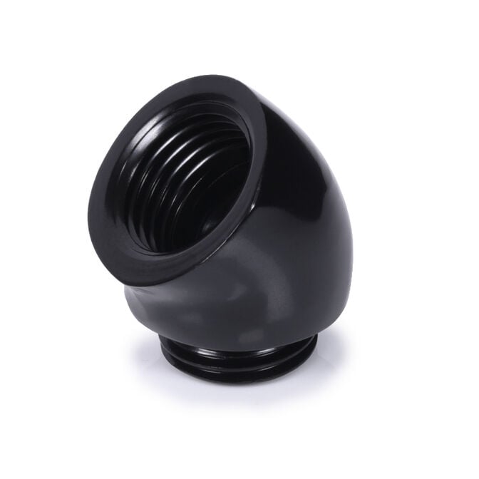 Alphacool 45 Grad G1/4 Zoll AG auf G1/4 Zoll IG, schwarz image number 1
