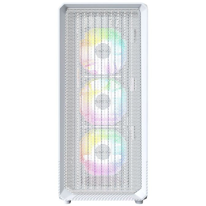 Montech X5 PC-Geh&auml;use, Midi-Tower, E-ATX, ARGB, Tempered Glass - wei&szlig; image number 4