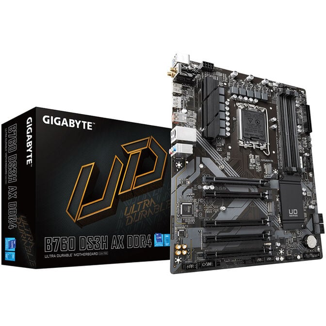 GIGABYTE B760 DS3H AX DDR4 motherboard, Socket 1700, Intel B760, ATX, DDR4 image number 0