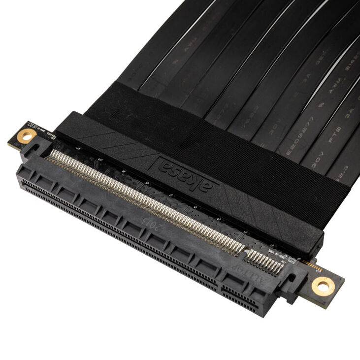 Akasa Riser Black X2, Premium PCIe 3.0 x 16 Riser Kabel, 20cm - schwarz image number 3