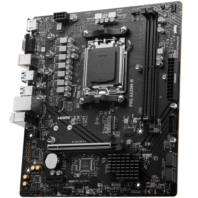 MSI PRO A620M-B motherboard AMD A620 Socket AM5 micro ATX image number 5
