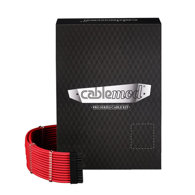 CableMod C-Series PRO ModMesh 12VHPWR Cable Kit f&uuml;r Corsair RM, RMi, RMx (Black Label) - rot image number 3