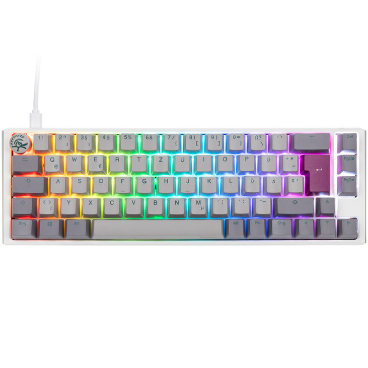 Ducky One 3 Mist Grey SF Gaming Tastatur, RGB LED - MX-Blue image number 1