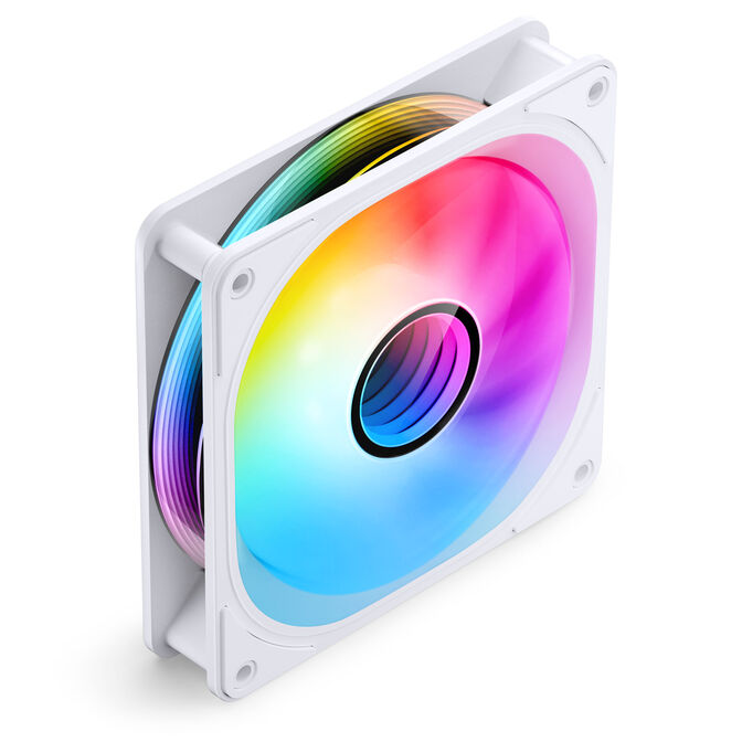 Jonsbo FR-606W PWM-L&uuml;fter, RGB - 120mm, wei&szlig; image number 1