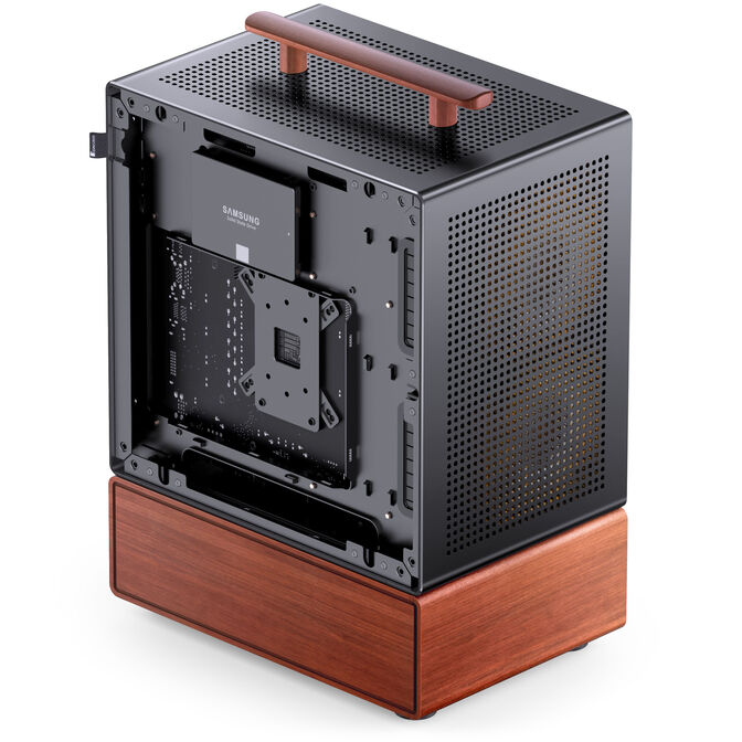 Jonsbo T7 PC-Geh&auml;use, Midi-Tower, mATX, Tempered Glass - schwarz image number 5