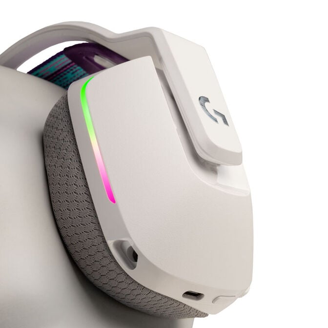 Logitech G733 LIGHTSPEED RGB Gaming Headset - white image number 6