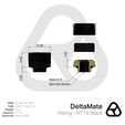 Thermal Grizzly DeltaMate Fitting - HT16, schwarz image number null