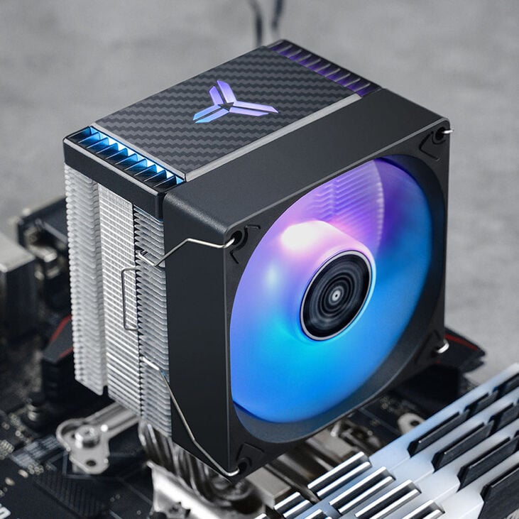 Jonsbo CR-1400 EVO ARGB CPU cooler, 92mm - black image number 8