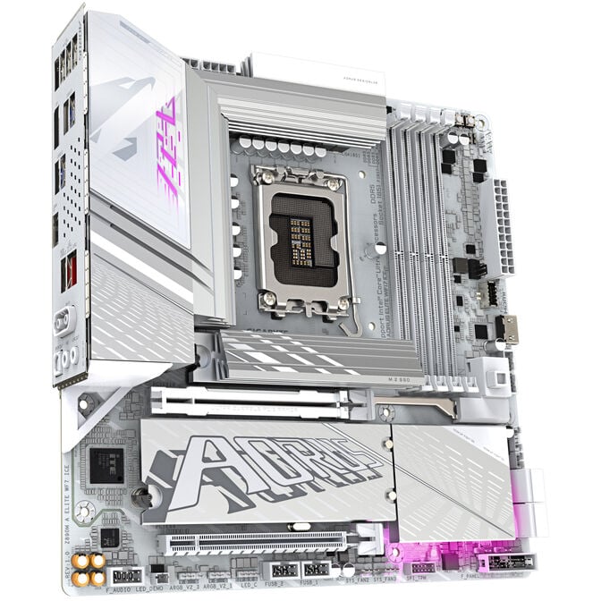 GIGABYTE Z890M Aorus Elite WIFI7 ICE motherboard, socket LGA 1851, Intel Z890, mATX, DDR5 image number 1