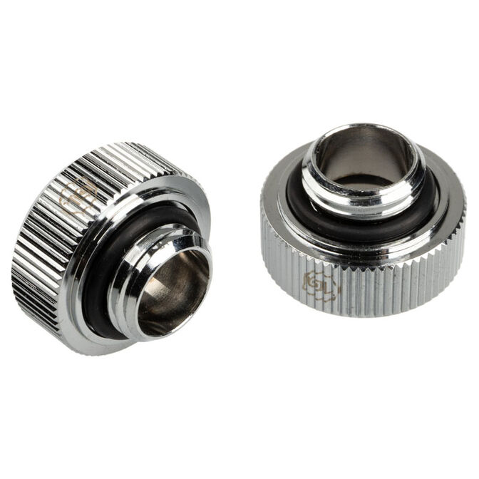 Bitspower Touchaqua Adapter Anschluss G1/4 Zoll AG auf 16mm AD Hardtube - 2er Pack, silber image number 1