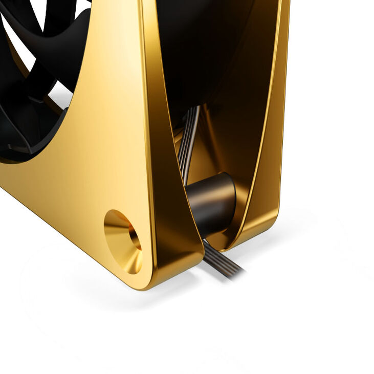 Alphacool Apex Stealth Metall Lüfter 120 mm, 2.000 U/min - gold image number 4