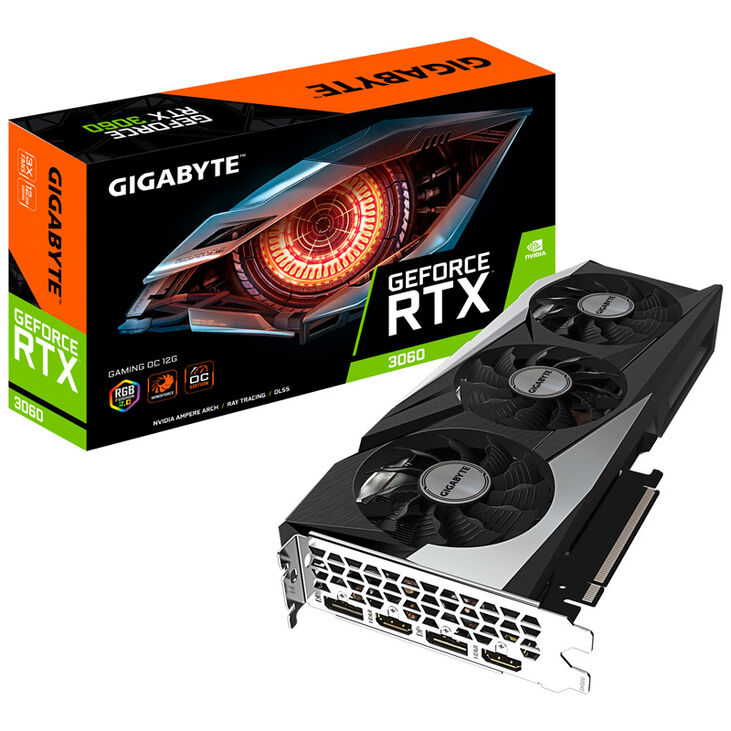 GIGABYTE GeForce RTX 3060 Gaming OC 12G LHR, 12288 MB GDDR6 image number 0