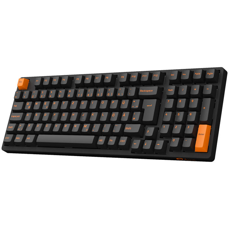AKKO 3098B Plus Black & Orange Wireless Gaming Keyboard, CS-Switch 