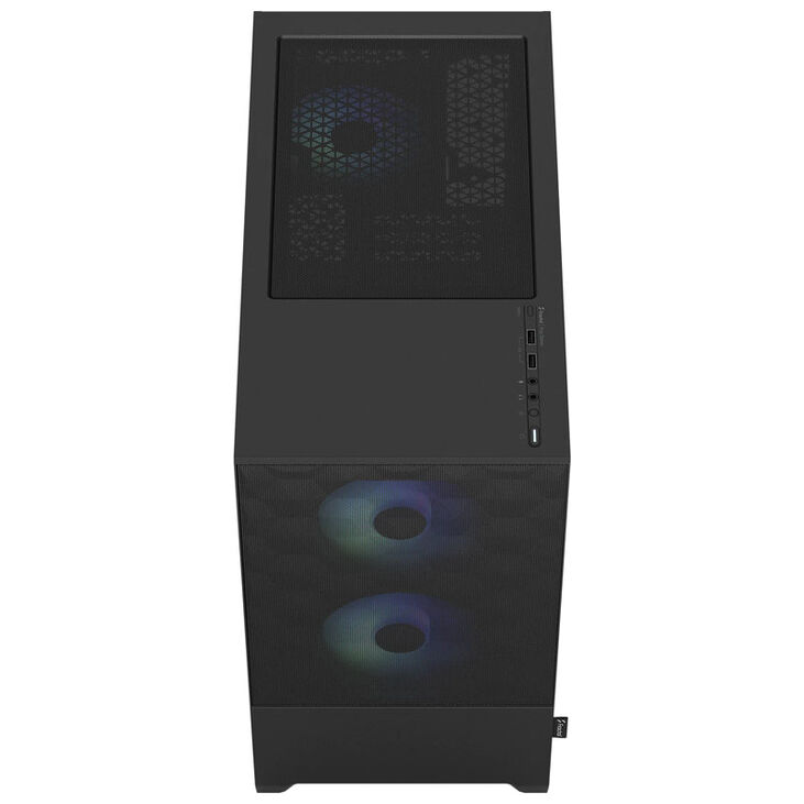 Fractal Design Pop Mini Air RGB Clear Tint Micro-ATX-Gehäuse, Tempered Glass - schwarz image number 3