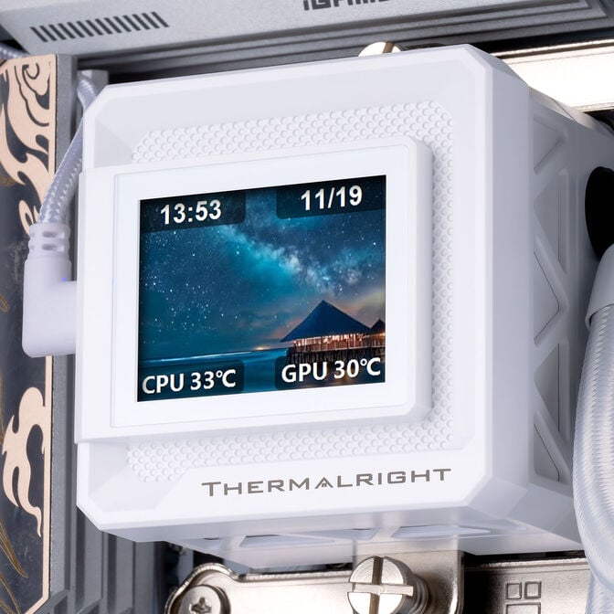 Thermalright Frozen Warframe SE Wasserk&uuml;hlung, ARGB - 360mm, wei&szlig; image number 8
