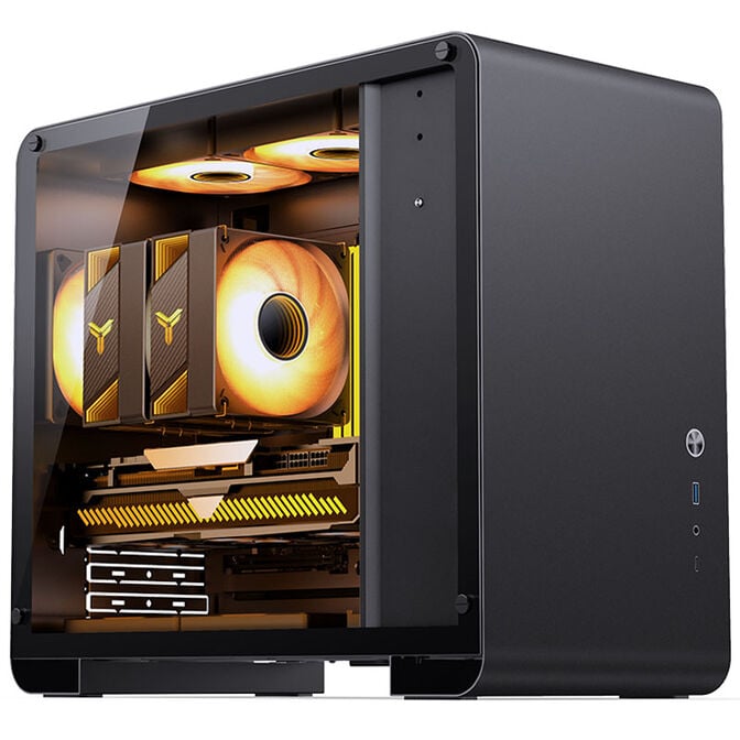 Jonsbo U4 Mini Micro-ATX-Geh&auml;use, Tempered Glass - schwarz image number 8