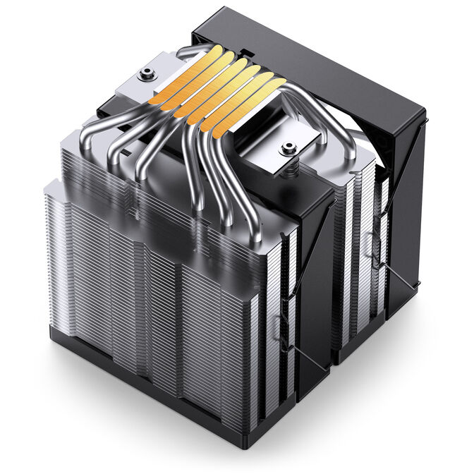 Jonsbo CB80 CPU cooler, dual-tower, 2 x 120mm, PWM, RGB - black image number 5