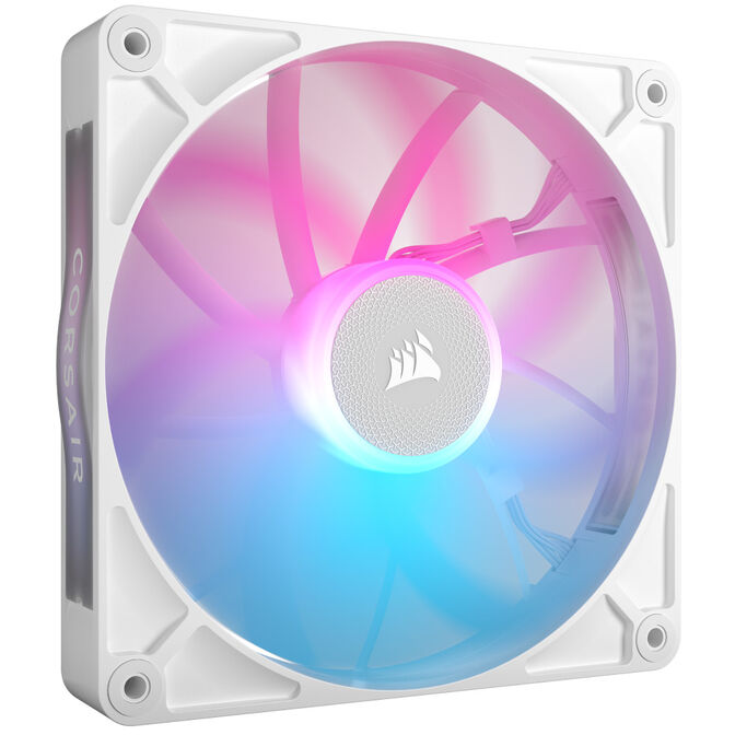 Corsair iCUE LINK RX140 RGB Series, PWM Fan 2-Pack - 140mm, white image number 1