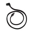 SilverStone SATA III Kabel 50cm gewinkelt / gerade - sleeved black image number null
