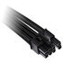 Corsair Premium Sleeved PCIe Dual-Kabel, Doppelpack (Gen 4) - schwarz image number null