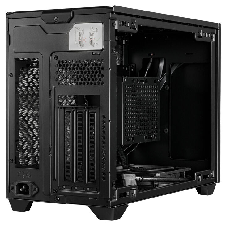 Cooler Master MasterBox NR200P V2 Mini-ITX Gehäuse, Tempered Glass - schwarz image number 6