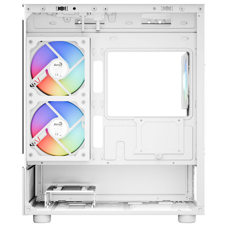 Aerocool Viewport Mini PC case, Mini Tower, Micro-ATX, RGB, Tempered Glass - white image number 4