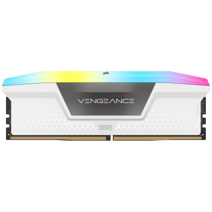 Corsair Vengeance RGB DDR5-6000 RAM, CL40, XMP - 32 GB Dual-Kit, white image number 3