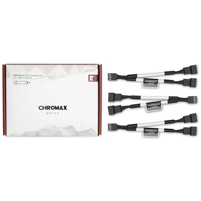 Noctua NA-SYC1 chromax.white Y-splitter cable set for fans - white image number 2