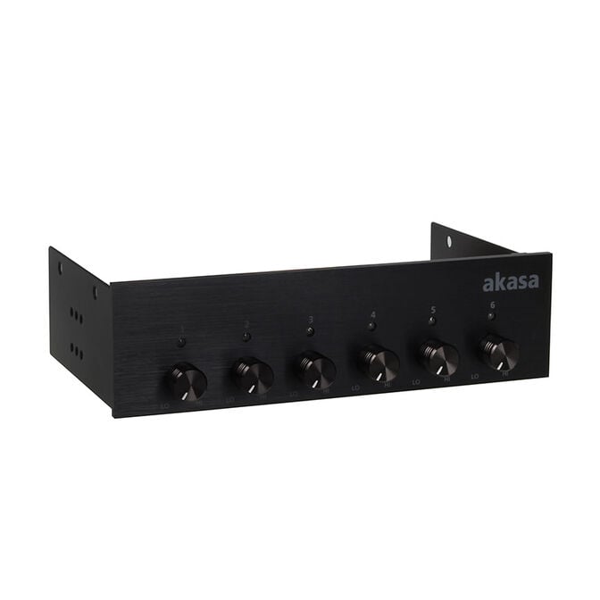 Akasa 5,25 Zoll FC.Six Fan-Controller - schwarz image number 0