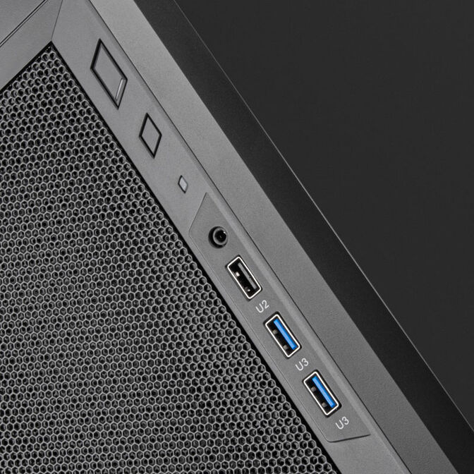 SilverStone Fara R311 Micro-ATX case - black image number 4