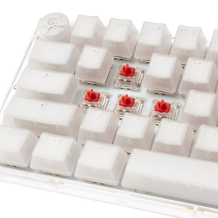 Ducky One 3 Aura White SF Gaming Keyboard, RGB LED - MX-Red (US) image number 4