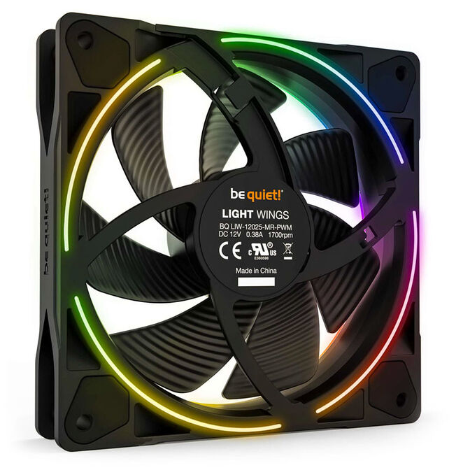 be quiet! Light Wings ARGB PWM Fan - 120mm, black image number 2