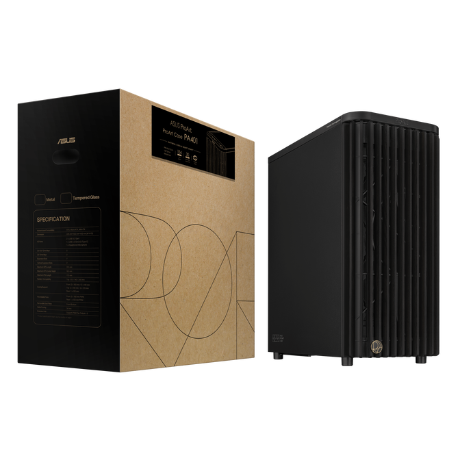 ASUS ProArt PA401 Wood Edition PC-Geh&auml;use, Midi-Tower, ATX - schwarz image number 19