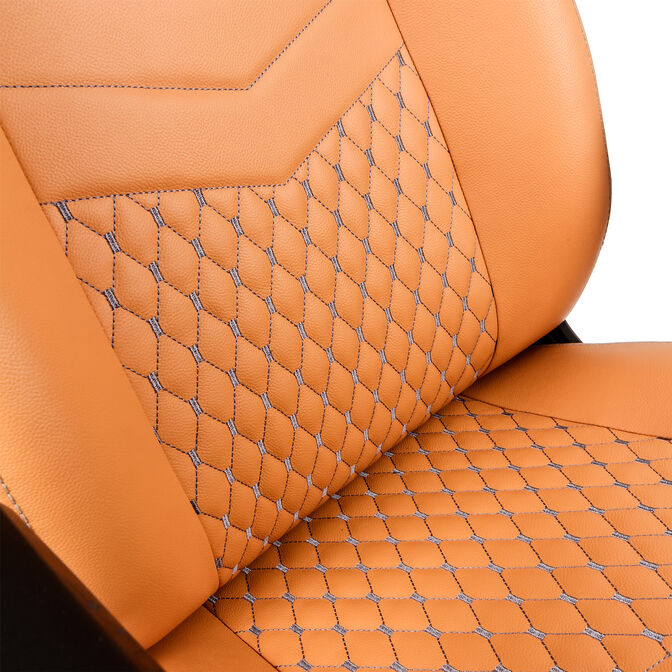 noblechairs ICON Echtleder Gaming Stuhl - cognac/schwarz image number 5