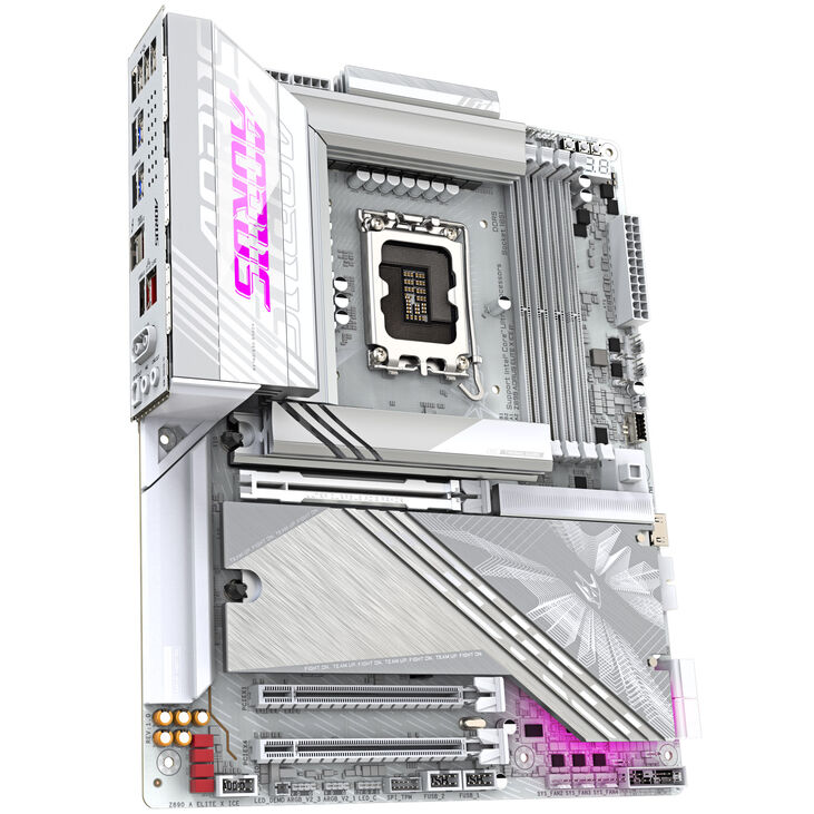 GIGABYTE Z890 AORUS Elite X ICE Mainboard, LGA 1851, Intel Z890, ATX, DDR5 image number 1