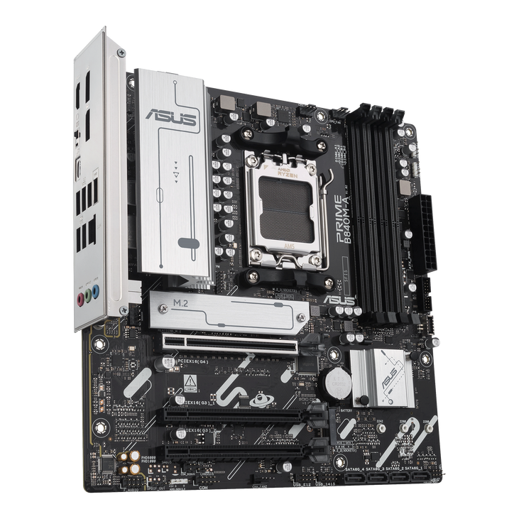 ASUS PRIME B840M-A Mainboard, Sockel AM5, AMD B840, Micro-ATX, DDR5 image number 3