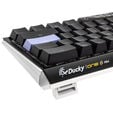 Ducky One 3 Classic Black/White Mini Gaming Keyboard, RGB LED - MX-Blue (US) image number null