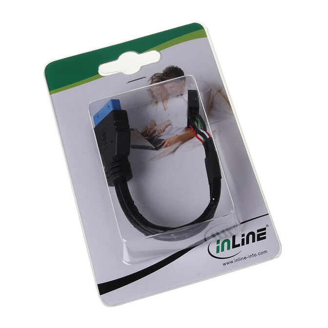 InLine 18541 - Cavo Adattatore USB 3.0 A USB 2.0 Interno Per PC, 19 Pin A 2x4 Pin, 0.04 Kg - 2
