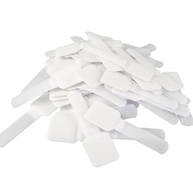 LABEL THE CABLE PRO Wall Klettkabelhalter 50er Set - wei&szlig; image number 0