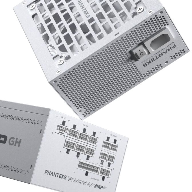 Phanteks AMP GH V2 1000W 80 PLUS Platinum Netzteil, PCIe 5.1, ATX 3.1 - 1000 Watt, wei&szlig; image number 4
