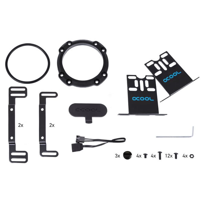 Alphacool Eisbecher Aurora D5 150 mm inkl. Alphacool VPP Apex D5 - Acetal/Glas image number 7