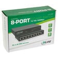 InLine Gigabit Netzwerk Switch 8-Port, 1GBit/s, Desktop, l&uuml;fterlos image number null