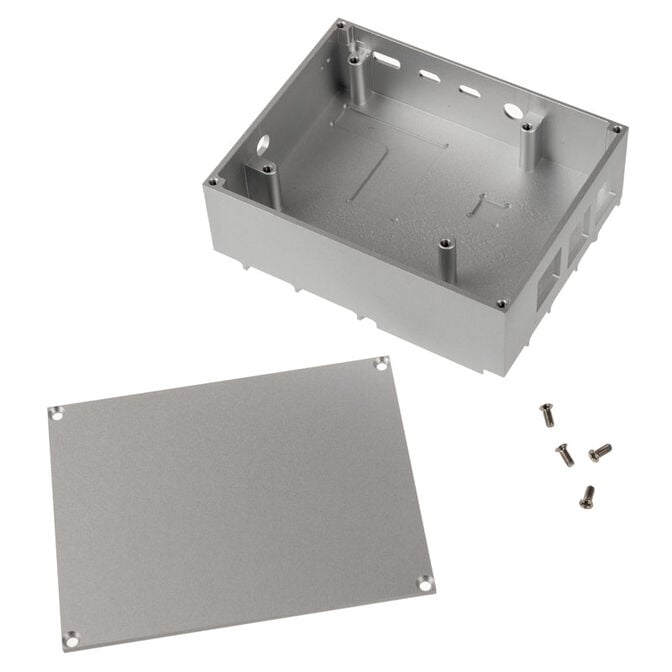 Akasa Aluminium Geh&auml;use f&uuml;r Raspberry Pi 4B mit Thermal-Kit - silber image number 3