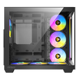 Antec C5 Computer Case, Mid-Tower, ATX, RGB, Tempered Glass - black image number null