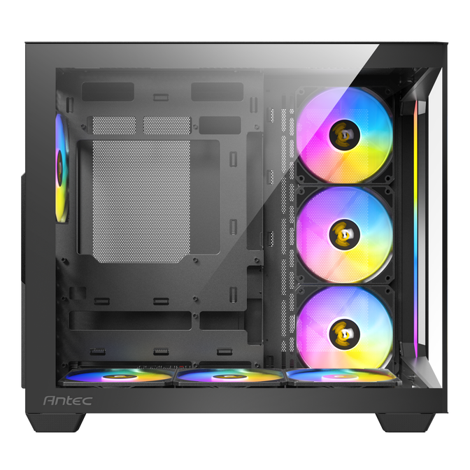 Antec C5 Computer Case, Mid-Tower, ATX, RGB, Tempered Glass - black image number 9