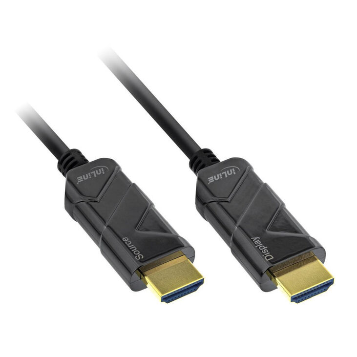 InLine HDMI 8K4K AOC Kabel, schwarz - 20m image number 0