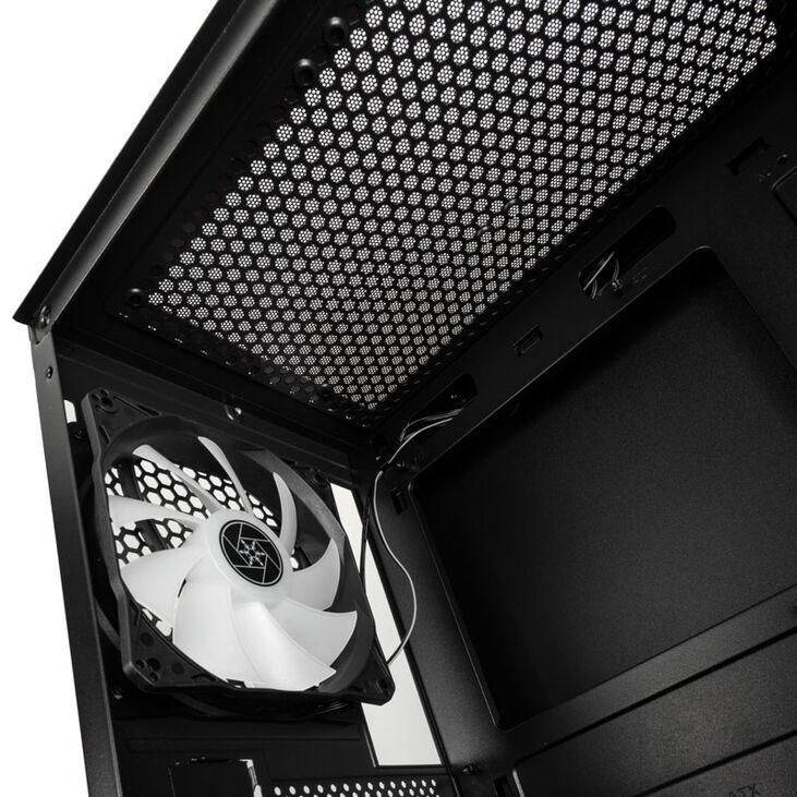 SilverStone Fara H1M PRO Micro-ATX Gehäuse, ARGB - schwarz image number 9