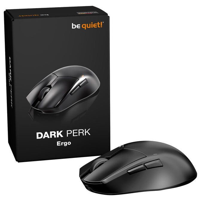 be quiet! Dark Perk Ergo Gaming-Maus, kabellos, 32.000 DPI, 8.000 Hz - schwarz image number 7